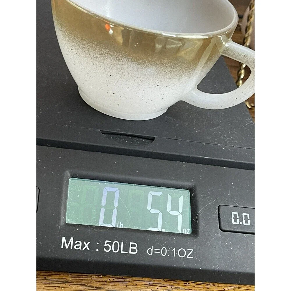 (1) Vintage Federal Milk Glass Mesa TEACUP‎ Coffee Brown Ombre